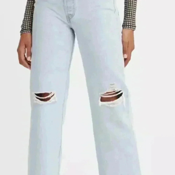 Levi's Women's Straight Leg Light Wash Jeans | Ribcage Straight Ankle Jeans - Picture 5 of 9
